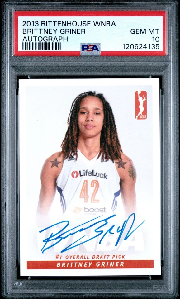 2013 Rittenhouse WNBA Brittney Griner Rookie Autograph PSA 10 - Image 1 of 1