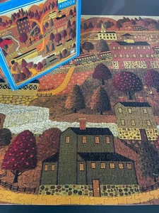 Hasbro Charles Wysocki 1000 Piece Puzzle, Silkie Train - 1 pc missing - Picture 1 of 5