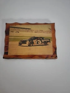 Placa de madera barnizada número 3 coche Dale Earnhardt Sr. - Imagen 1 de 6
