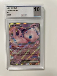 CARTA POKÉMON MEW EX 151/165 2023 - MEW 151 COLLEZIONE - UGC 10 MINT - Foto 1 di 2