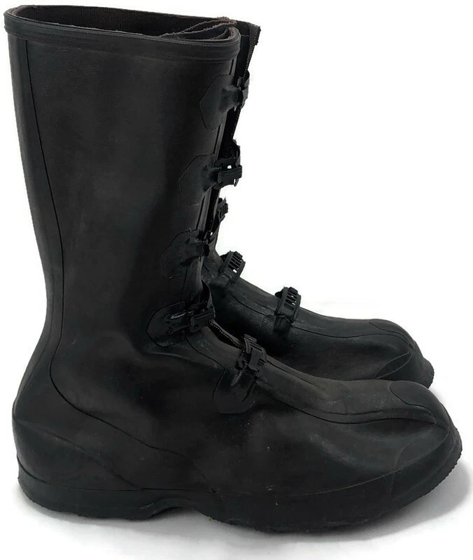  Lacrosse Big Chief Black Rubber Silver Clip Loop Lock Mens Wader Boots Size XL  - Image 1 of 4