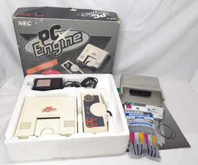PC Engine console AV booster cable Boxed set NTSC-J Tested CIB - Image 1 of 4