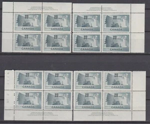 Canada 316 Forestry Products. 20c 1952 Plate Block set,  mint, NH - Bild 1 von 1