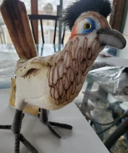 Hansa Plush Realistic Desert Roadrunner Bird Stands up wired feet 8" - Picture 1 of 3