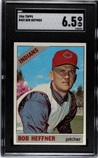1966 Topps #432 Bob Hefner Purple Trees Variation SGC 6.5 EX/NM+