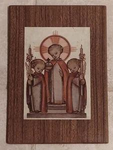 Vintage Devotional Plaque Based on Hummel Communion Painting - Picture 1 of 2