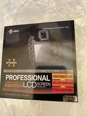 GGS BF Model Optical Glass DSLR LCD Screen Protector for Canon 550D camera New - Image 1 of 3