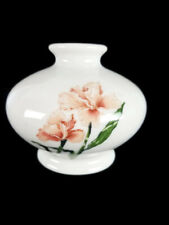 Wicks N Sticks Oil Diffuser Vase Iris Orchid Japan 1984 VTG Pink Candle Holder