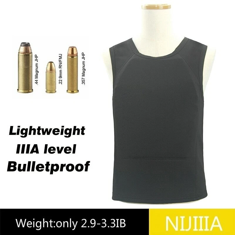NEWTECH IIIA Level Bulletproof Vest Anti-Bullet Ballistic Armor Vest Carrier With Plates