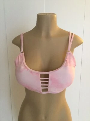 Swim Systems Trellis Bralette Pink Opal Top Size D - Image 1 of 4