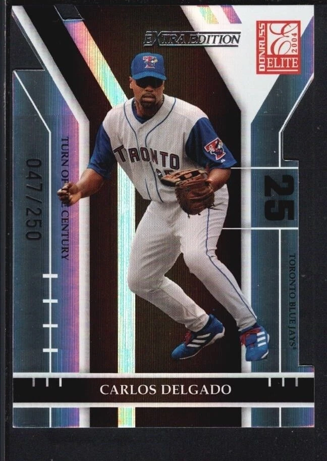 CARLOS DELGADO 2004 DONRUSS ELITE #68 TURN OF THE CENTURY BLUE JAYS SP #047/250 - Image 1 of 1