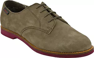 Bass Womens Ely-2 Leather Casual Lace Up Oxford Shoes Sea Rock Sizes 6 - 11 M/W - Picture 1 of 3