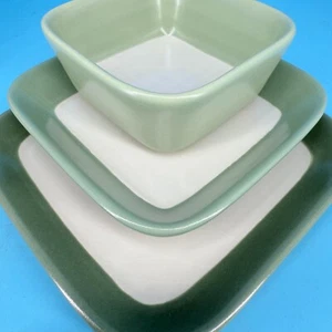 Dansk Michael Graves Studio AnG.L Square Dipping Bowls Set 3pc Fern Green NEW - Picture 1 of 7