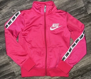 Nike TD Youth Track Jacket Kids Size XS Pink  Zip Up Pre Owned - Picture 1 of 1