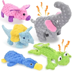 No Stuffing Dog Toys for Aggressive Chewers, Squeaky Dog Toys for Large Medium a - Picture 1 of 12