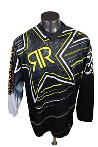Camiseta para hombre Answer Rockstar Racing MX talla 2XL negra poliéster manga larga - Imagen 1 de 10