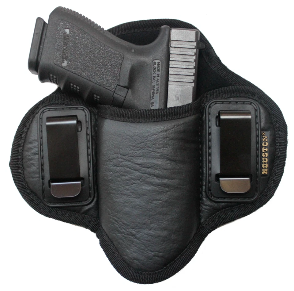 Tactical Pancake Concealed Carry IWB Gun Holster Houston Leather - Choose Model - Image 1 of 4