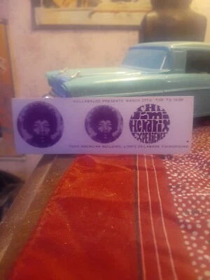 Boletos de concierto Jimi Hendrix Experience 1968 sin usar. El precio es una pieza Foto 1 de 4