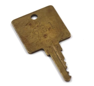 Vtg Hotel Motel Room Key 631 Large Square Head Heavy Steampunk Jewelry - Picture 1 of 4