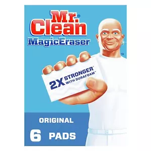 Mr. Clean Magic Eraser Original Cleaning Pads with Durafoam White 6 Count - Picture 1 of 7