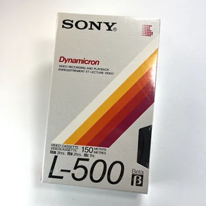 Videocassetta Sony L-500 Dynamicron Betamax - SIGILLATA - Foto 1 di 5