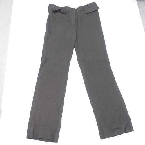 Kate Spade New York Vestito Pantalone Donna 8 Grigio Twill 100% Viscosa Gamba Dritta