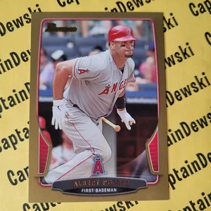 Albert Pujols 2013 Bowman #50 Gold SP Paralelo - Los Angeles Angels - Imagen 1 de 2