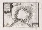 Wien Vienna Österreich Austria Stadtplan Fortifikation Plan de la Feuille 1702