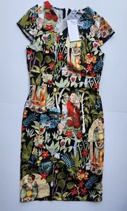 Grace Karin Frida Kahlo Tropical Print Dress Women's Small Wiggle Dress - Picture 1 of 14