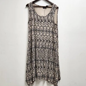 Rachel Zoe Damen Plus Tank Kleid Größe 1x Ärmellos Asymmetrisch Western - Bild 1 von 9