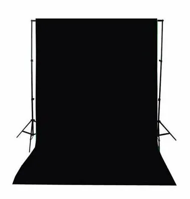 Black Screen Fabric For Zoom Tik Tok OBS Background (2M) Backdrop • 35£