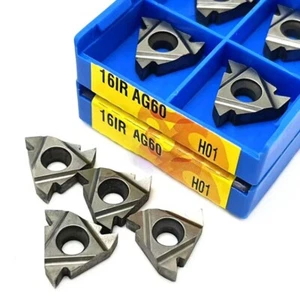 20Pcs 16IR AG60 CNC Carbide Threading Insert 16IR For External Tool Holder SEL - Picture 1 of 1
