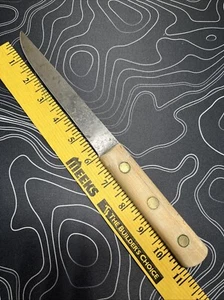 Cuchillo utilitario vintage de acero al carbono sin marca de 6" - Imagen 1 de 3
