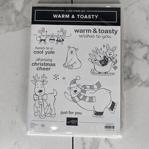 Stampin Up! WARM & TOASTY Stamps & SNOWFLAKE SPLENDOR DSP B12 - Picture 1 of 5