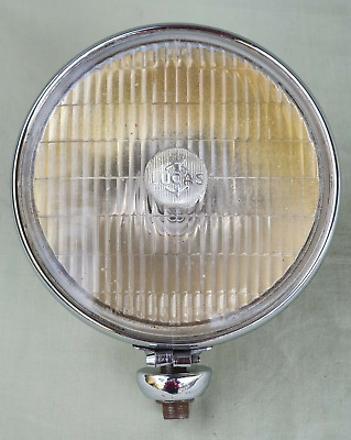 Vintage Lucas SFT700s 125 Chrome 7  Front Fog Lamp Light Classic Car • 34.97€