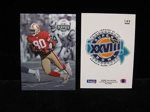 1993 PROMO Jerry Rice 49ers Super Bowl XXVIII  Card for Playoff  #1 of 6 - Picture 1 of 1