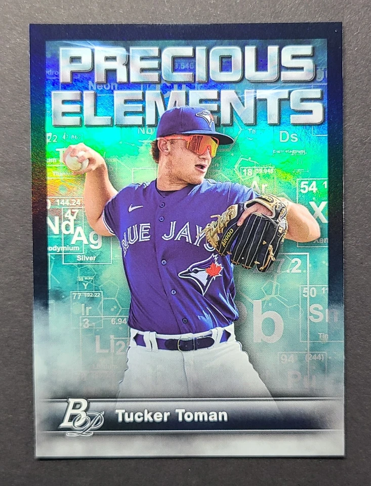Tucker Toman 2023 Bowman Platinum Baseball Precious Elements #PE-29 Blue Jays - Image 1 of 2