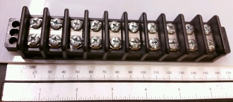 NEW MAGNUM TB3 TERMINAL STRIP DUAL ROW HIGH BARRIER 20 POLE 167MM FREE SHIP USA  - Image 1 of 1