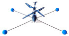 Landegestell Bausatz fuer kleine RC Hubschrauber Helikopter zum Fliegen Lernen