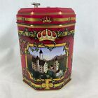 Christmas Music Box Tin Stieffengofer European Cookies Oh Holy Night Red Gold