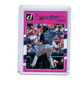 2017 Donruss Pink Border Matt Kemp Parallel Card #'d 21/25!! RARE CARD!!