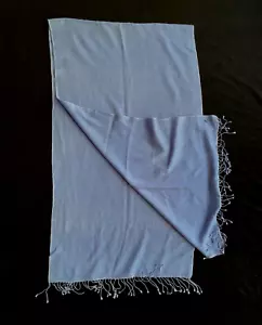 Unbranded blue cashmere/cashmere+silk? shawl/scarf-20”X70” - Picture 1 of 2