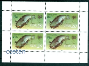 1987 Süßwasserfisch/ Wels/ Silurus glanis,DDR/DDR,Mi.3097 I/KB,MNH - Bild 1 von 1