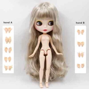 Bambola Blythe 12" con corpo snodato fabbrica pelle bianca viso lucido nuova bellezza capelli - Foto 1 di 12