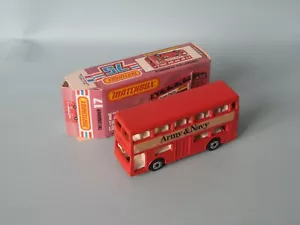 Matchbox Londoner Bus Army & Navy Boxed Lesney Superfast MB-17 - Bild 1 von 3