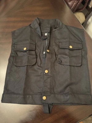 Little Boys Denim Vest Black Size 6-7 (130) - Image 1 of 4