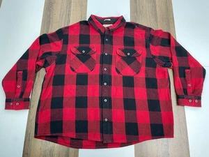Duluth Untucked Herren Größe 3XL rot kariert geknöpftes Hemd Flanell Taschen Langarm - Bild 1 von 8