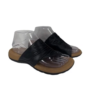 Taos Gift 2 sandali comodi perizoma increspato pelle nera GT2-12045 donna taglia 7 - Foto 1 di 11