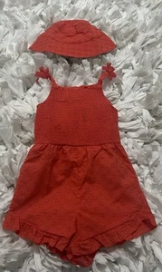 5T Bright Orange Wonder Nation Summer Jumper With Hat New - Picture 1 of 3