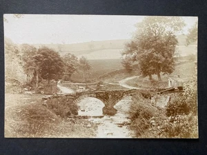 The Bridge Wycoller Trawden Pendle Lancashire Real Photo Vintage Postcard P58 - Picture 1 of 2